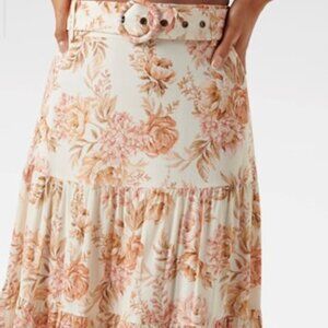 Ever New Katerina Belted Tiered Skirt - Size 6, WORN TWICE